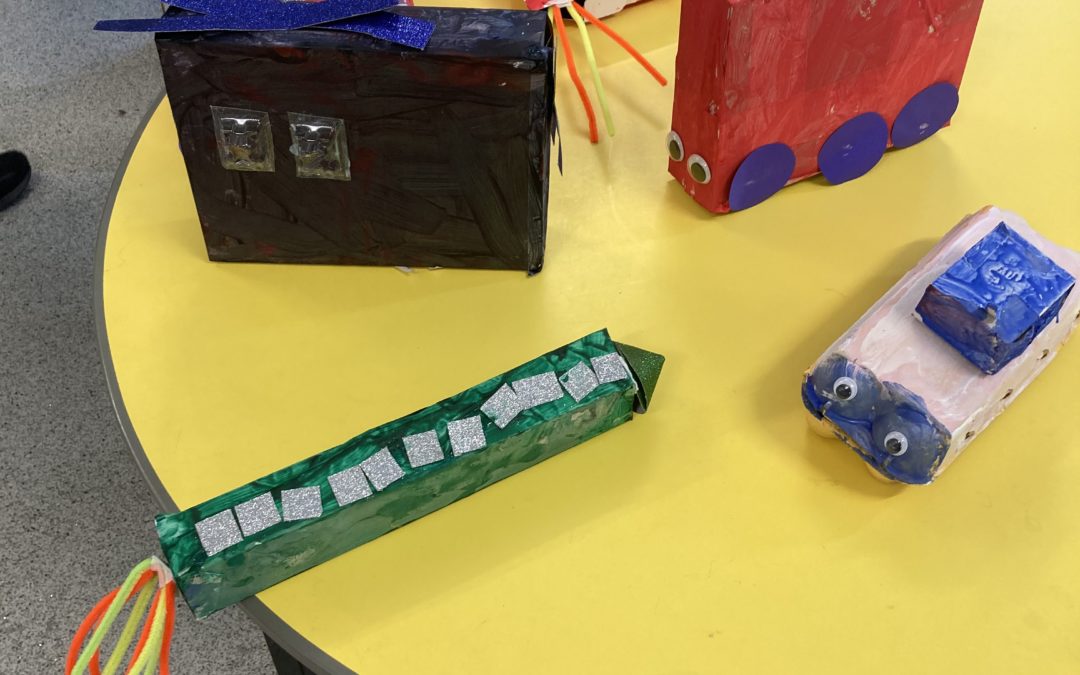We had fun in Reception making vehicles to take Humpty Dumpty to hospital.